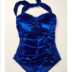 Bathing Beauty One-Piece Swimsuit in Royal Blue